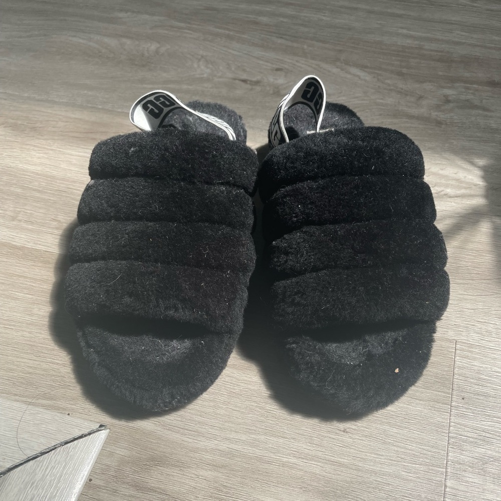Ugg Fluff Yeah Shearling Slingback Slippers